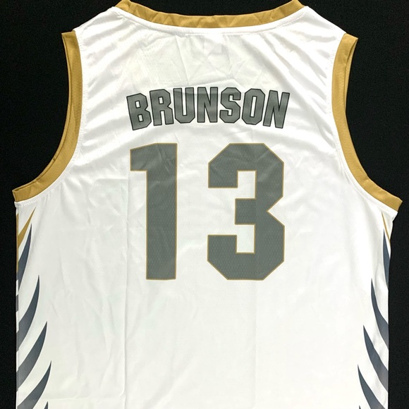 Jalen Brunson Dallas Mavericks #13 White Custom Jersey Tank Top Men’s Large - Picture 2 of 4